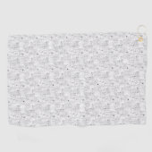 Serviette De Golf Conception de langue Un cent un (Horizontal)