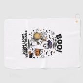 Serviette De Golf Conception de livraison d'Halloween en mode fantôm (Horizontal)