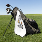 Serviette De Golf Conception de livraison d'Halloween en mode fantôm (Vert)