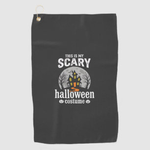 Serviette De Golf Conception de maison hantée de costume d'Halloween