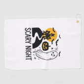 Serviette De Golf Conception de maison hantée Halloween de nuit effr (Horizontal)