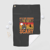 Serviette De Golf Conception de Maison Hantée Sorcière Halloween Eff (En situation)