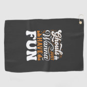 Serviette De Golf Conception de monstres d'Halloween qui veulent jus (Horizontal)