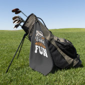 Serviette De Golf Conception de monstres d'Halloween qui veulent jus (Vert)