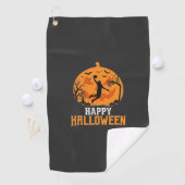 Serviette De Golf Conception de panier de basketball Halloween Dunk (En situation)