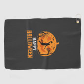 Serviette De Golf Conception de panier de basketball Halloween Dunk (Horizontal)