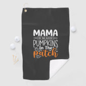 Serviette De Golf Conception de patch de citrouilles maman Halloween (En situation)