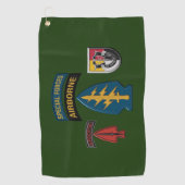 Serviette De Golf Conception de patchs du 5e groupe des forces spéci (Devant)