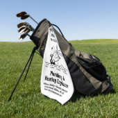 Serviette De Golf Conception de plombier et d'ingénieur en chauffage (Vert)