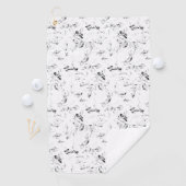 Serviette De Golf conception de point Quarante et un (En situation)