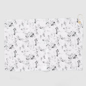 Serviette De Golf conception de point Quarante et un (Horizontal)