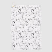 Serviette De Golf conception de point Quarante et un (Devant)