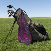 Serviette De Golf Conception de série Leopard violet et or 5 (Vert)