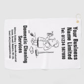 Serviette De Golf Conception de services de nettoyage domestique (Horizontal)