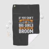 Serviette De Golf Conception de sorcière à balai pour grandes filles (En situation)