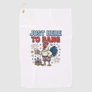 Serviette De Golf Conception de T-shirt de Bière de Feux d'Artifice 