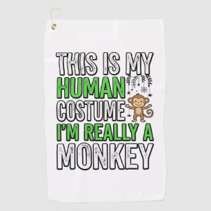Serviette De Golf Conception de T-shirt Halloween Costume Humain Sin