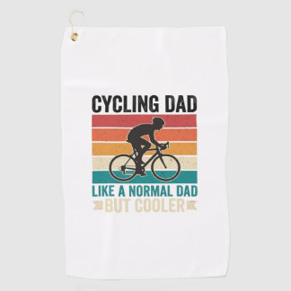 Serviette De Golf Conception de T-Shirt pour Papa Cycliste Vintage B