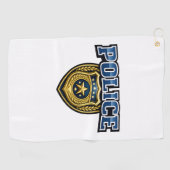 Serviette De Golf Conception de texte gras pour badge de police (Horizontal)