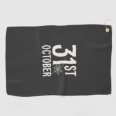 Serviette De Golf Conception de toile d'araignée Halloween 31 octobr (Horizontal)