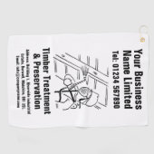 Serviette De Golf Conception de traitement et de préservation du boi (Horizontal)