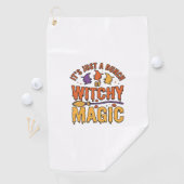 Serviette De Golf Conception de typographie Halloween magique ensorc (En situation)