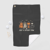 Serviette De Golf Conception de vecteur de costume de chat Halloween (En situation)