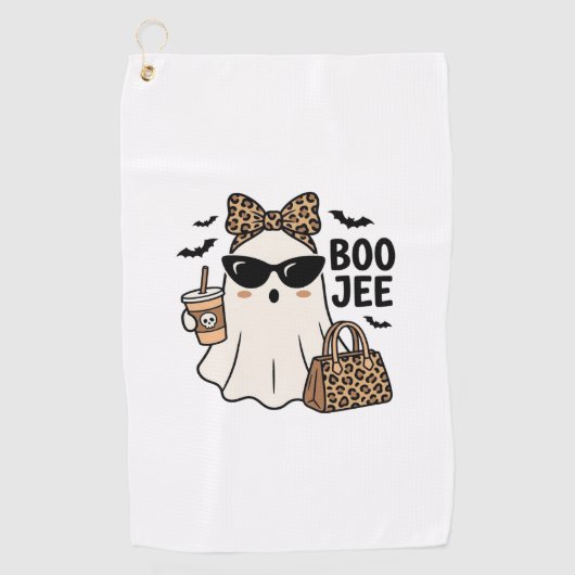 Serviette De Golf Conception de vecteur de noeud de léopard d'Hallow (Devant)