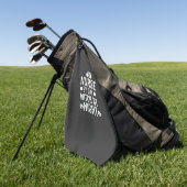 Serviette De Golf Conception de vecteur de sorcière infirmière Hallo (Vert)