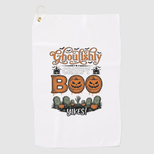 Serviette De Golf Conception de vecteur effrayant mignon de petit Bo
