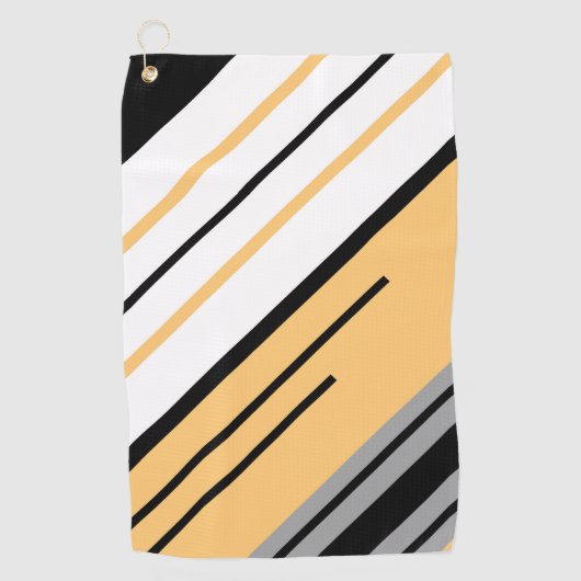 Serviette De Golf conception des bandes diagonales (Devant)