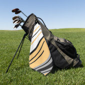 Serviette De Golf conception des bandes diagonales (Vert)