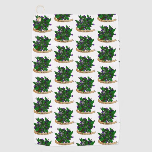 Serviette De Golf Conception des dés des Rangers (Devant)