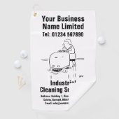 Serviette De Golf Conception des services de nettoyage industriel (En situation)
