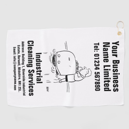 Serviette De Golf Conception des services de nettoyage industriel (Horizontal)