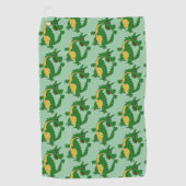 Serviette De Golf Conception Dragon Vert Fond de n'importe quelle co (Devant)