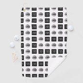 Serviette De Golf Conception du Motif du logo géométrique 2 (En situation)