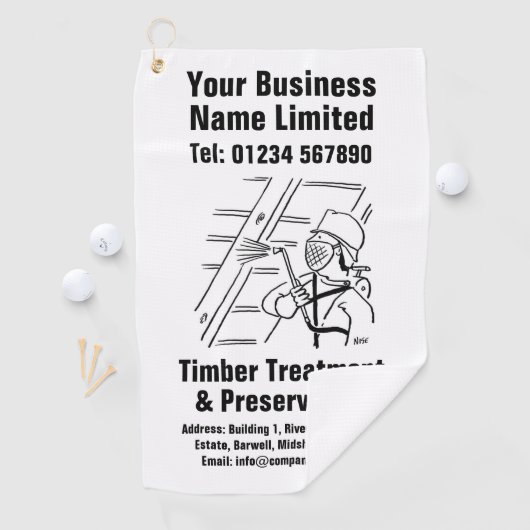 Serviette De Golf Conception du traitement et de la préservation du  (En situation)