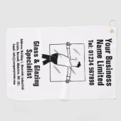 Serviette De Golf Conception du verre et du laquage de fenêtre (Horizontal)