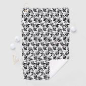 Serviette De Golf Conception florale Vingt et un (En situation)