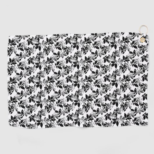 Serviette De Golf Conception florale Vingt et un (Horizontal)