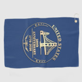 Serviette De Golf Conception Golden Gate pour le 250e anniversaire d (Horizontal)