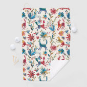 Serviette De Golf Conception inspirée d'Otomi (En situation)