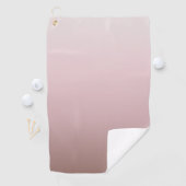 Serviette De Golf Conception minimale du dégradé rose cendré (En situation)