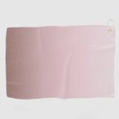 Serviette De Golf Conception minimale du dégradé rose cendré (Horizontal)