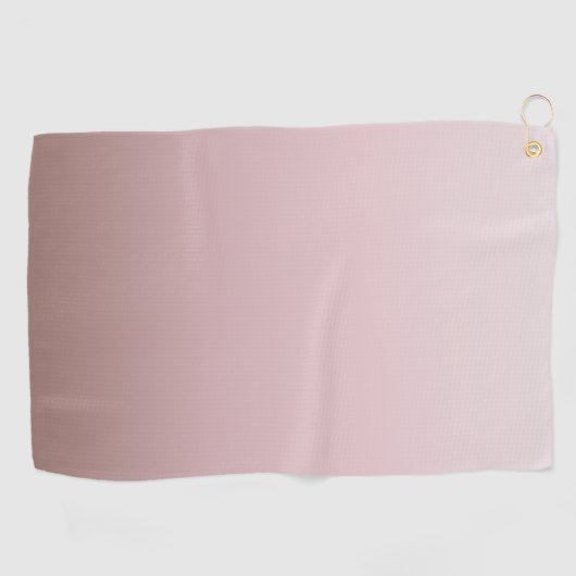 Serviette De Golf Conception minimale du dégradé rose cendré (Horizontal)