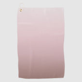 Serviette De Golf Conception minimale du dégradé rose cendré (Devant)
