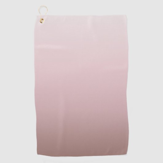 Serviette De Golf Conception minimale du dégradé rose cendré (Devant)