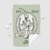 Serviette De Golf Conception monographique de club de golf personnal (En situation)