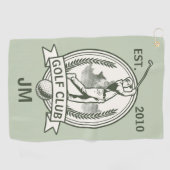 Serviette De Golf Conception monographique de club de golf personnal (Horizontal)